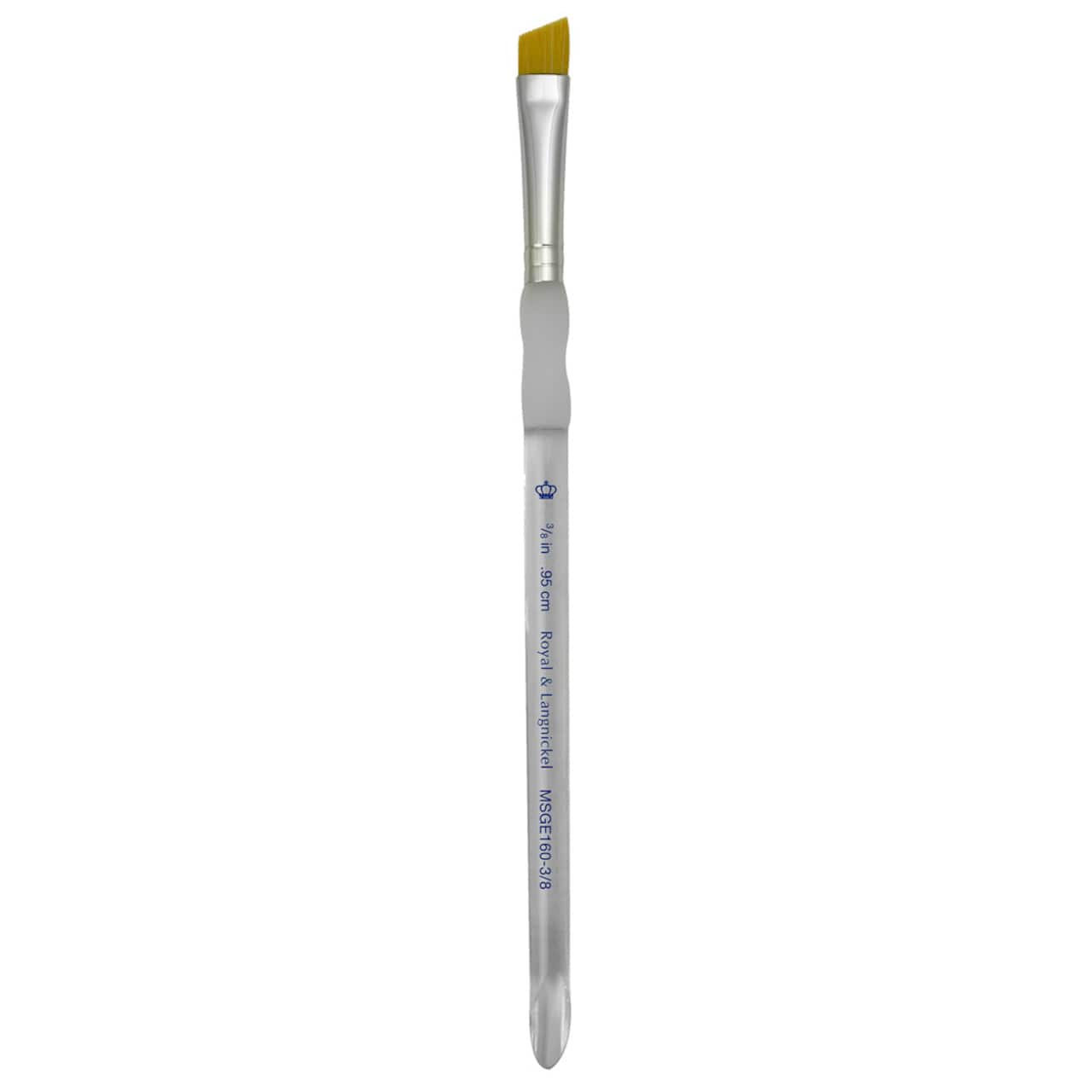 12 Pack: Royal & Langnickel® Soft-Grip™ Golden Taklon Short Handle Angular Brush